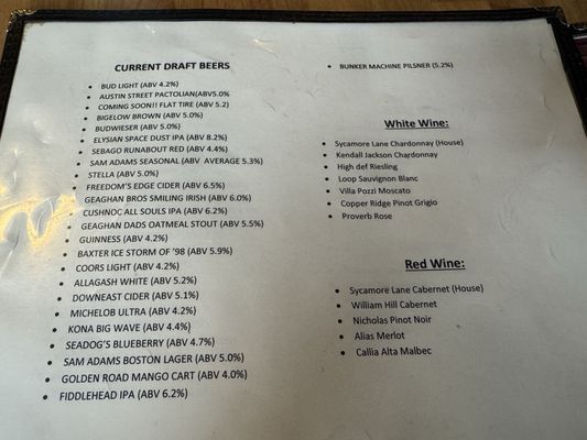 Menu photo 2 Silver Street Tavern Waterville, ME Menu photo 2 Silver Street Tavern Waterville, ME