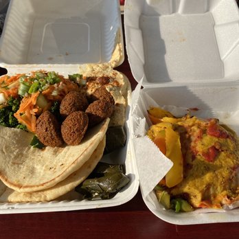 Vegan Community Kitchen - Falafel Combo & Lasagna - Vegan Near Me - Apex, North Carolina