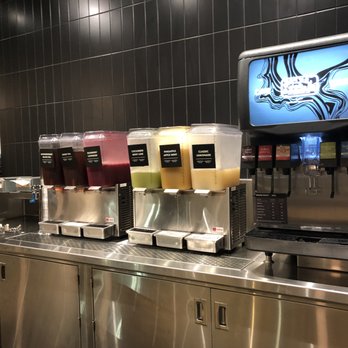 CAVA - Self serve beverage dispensers. - Mediterranean Near Me - Chamblee, Georgia CAVA - Self serve beverage dispensers. - Mediterranean Near Me - Chamblee, Georgia