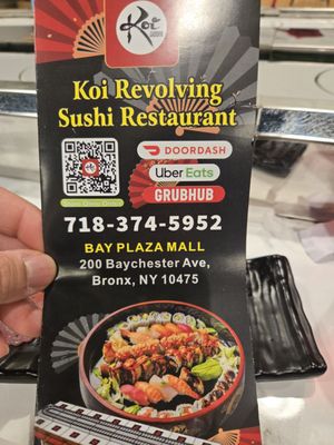 Menu photo 2 Koi Revolving Sushi Restaurant Bronx, NY Menu photo 2 Koi Revolving Sushi Restaurant Bronx, NY