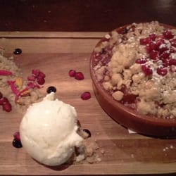 Four Hands Pizza - Apple and berry crumble compote