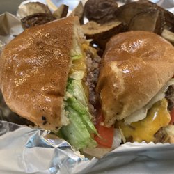 Fat Catz American Grill - Scratch made burger with fresh fries.