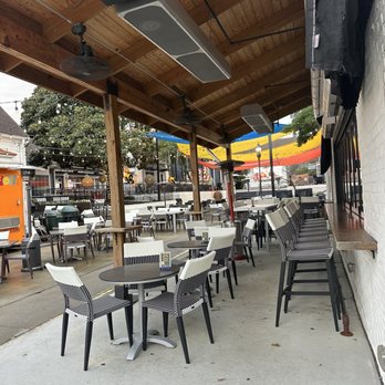 Barn Booze n Bites - Outside patio and bar seating - Bars Near Me - Dunwoody, Georgia Barn Booze n Bites - Outside patio and bar seating - Bars Near Me - Dunwoody, Georgia