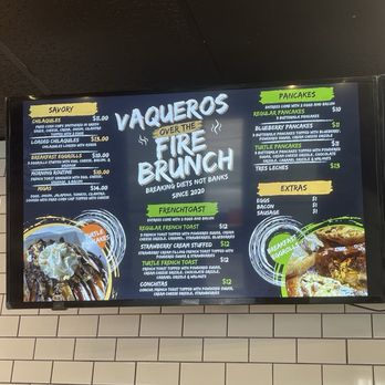 Vaqueros Over the Fire - Breakfast menu - Tacos Near Me - W Odessa, Texas Vaqueros Over the Fire - Breakfast menu - Tacos Near Me - W Odessa, Texas