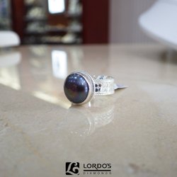 Lordo's Diamonds - Anna Beck Blue Pearl Ring in Silver