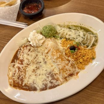 Patron Mexican Bar & Grill - Enchiladas Trio Plate - Cocktail Bars Near Me - Thousand Oaks, California