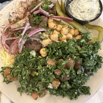 Zaatar Lebanese Grill - Kafta Kabob Bowl 5/2025 - Lebanese Near Me - San Antonio, Texas