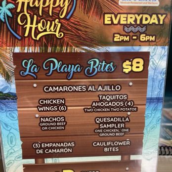 La Playa - Happy hour specials - Seafood Near Me - Richmond, Virginia