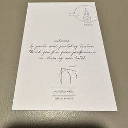 Hotel Teatro - Nice welcome.