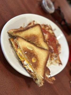 Photo of Stav's Diner - Columbus, OH, US. Breakfast Meat, Egg & Cheese on Toast Breakfast Meat, Egg & Cheese on Toast