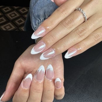 Kitchen Nail Bar - Santana Row - French tip Gel X - Nail Salons Near Me - San Jose, California