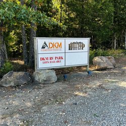 DKM RV Park - Office entrance sign