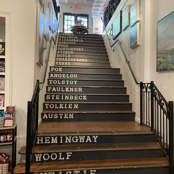 Virginia Highland Books - Staircase of authors - Bookstores Near Me - Atlanta, Georgia