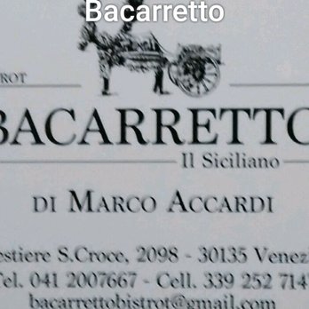 Bacarretto - Sicilian Near Me - Venezia, VE