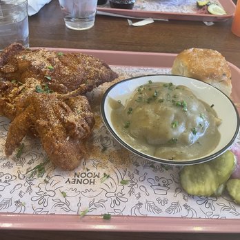 Honeymoon Chicken - 2 pc White (breast and wing) Buttermilk Smashed Potatoes - Chicken Shop Near Me - Washington, DC, District of Columbia Honeymoon Chicken - 2 pc White (breast and wing) Buttermilk Smashed Potatoes - Chicken Shop Near Me - Washington, DC, District of Columbia