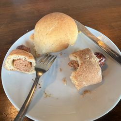 Sandi Sue’s Gluten Free Bakery - Jalapeño cheese sausage roll and chicken apple kolache