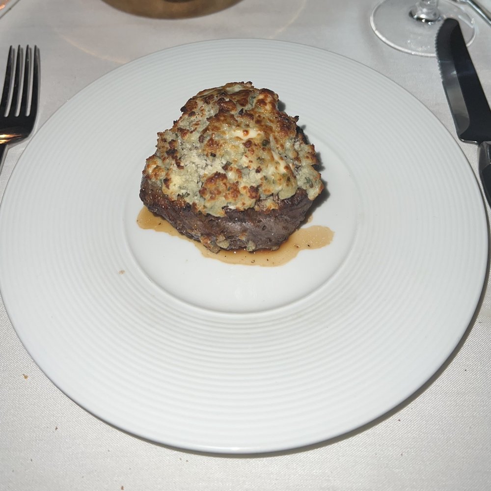 Roots Ocean Prime - Filet mignon with a blue cheese crust good - Steakhouses Near Me - Princeton, New Jersey Roots Ocean Prime - Filet mignon with a blue cheese crust good - Steakhouses Near Me - Princeton, New Jersey