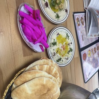 The Nile Restaurant - 2. Hummus and 7. Baba Ghanouj - Middle Eastern Near Me - Bridgeview, Illinois