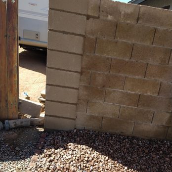 New Generation Block Fence - Front of repaired Block wall. - Masonry/Concrete Near Me