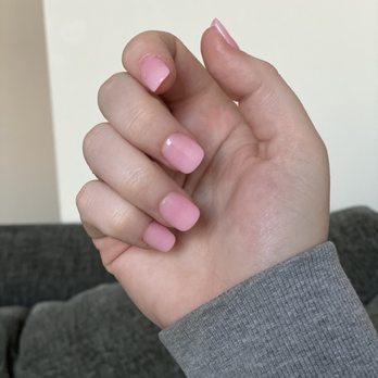 Envy Nails - Right hand- dip manicure with tips. - Nail Salons Near Me - Minneapolis, Minnesota