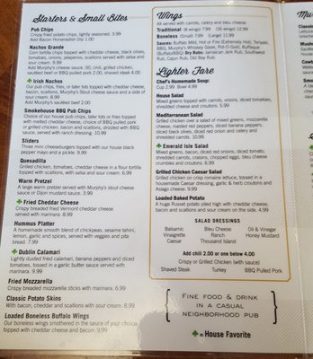 Menu photo 6 Murphy's Pub Agawam, MA