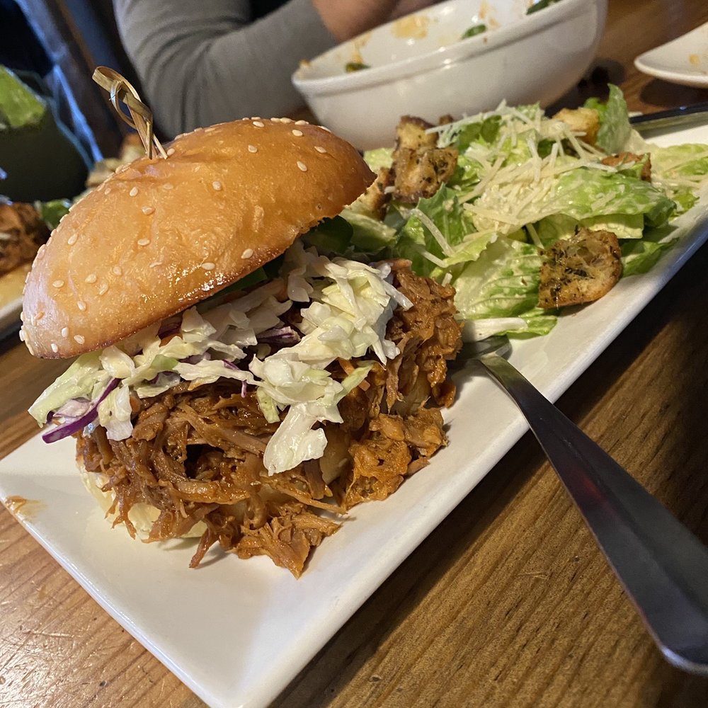 Lolo Peak Brewing - Pulled pork burger - Breweries Near Me - Lolo, Montana Lolo Peak Brewing - Pulled pork burger - Breweries Near Me - Lolo, Montana