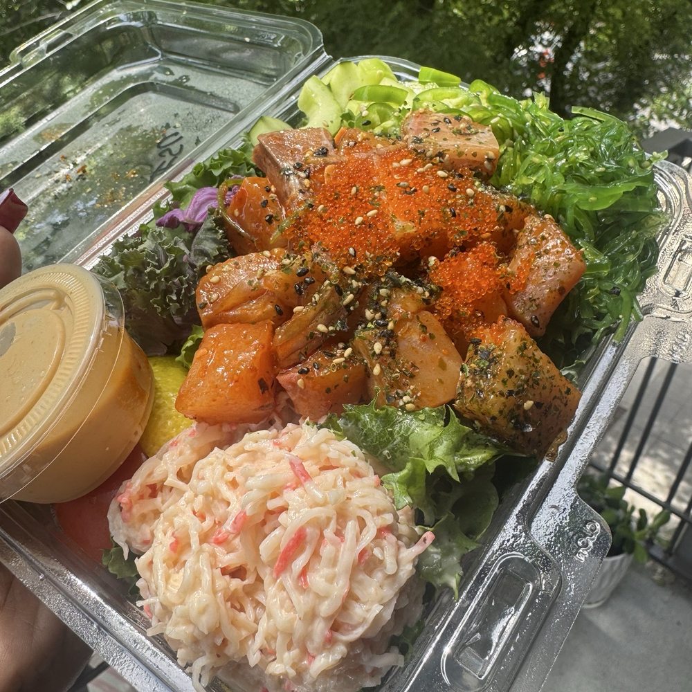 Make Fish - Hamachi Bomb poke bowl w/everything + crab salad - Seafood Markets Near Me - Sacramento, California Make Fish - Hamachi Bomb poke bowl w/everything + crab salad - Seafood Markets Near Me - Sacramento, California