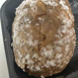 An overly salted potato An overly salted potato