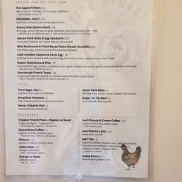 Wednesday menu. Order at the counter and they bring you your food. Wednesday menu. Order at the counter and they bring you your food.