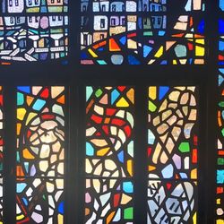 St Charles Borromeo R C Church - gorgeous stained glass throughout