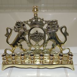 Alberto's Metal Finishing - Family Hanukkah Menorah restored by Alberto.