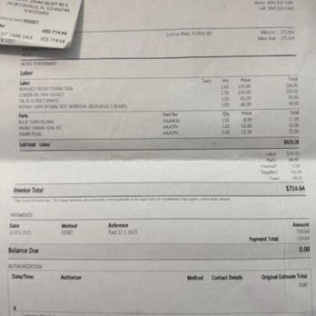 S & S Custom Exhaust - Proof of multiple visit - Auto Repair Near Me - Jacksonville, Florida S & S Custom Exhaust - Proof of multiple visit - Auto Repair Near Me - Jacksonville, Florida