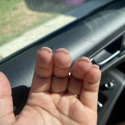 Uneven acrylic overlay
