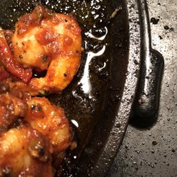 Greasy charcoal sauce for the shrimp...