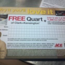 Southwest Ace Hardware - Today only, free quart of paint you choose the color.