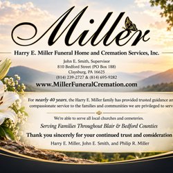Harry E Miller Funeral Home and Cremation Services