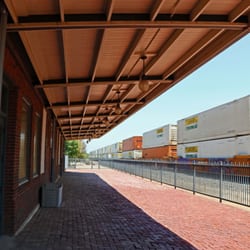 Santa Fe Railroad Depot and Harvey House - Freights pass