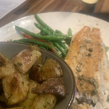 Oak and Main - The barramundi had amazing flavor, perfectly cooked! - American Near Me - Roanoke, Texas