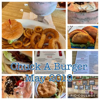 Chuck A Burger Drive-In - Everything was great! Curly fries, onion rings. Strawberry cookie and cream shake! - Burgers Near Me - Saint Louis, Missouri Chuck A Burger Drive-In - Everything was great! Curly fries, onion rings. Strawberry cookie and cream shake! - Burgers Near Me - Saint Louis, Missouri