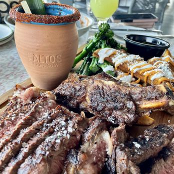 Coasterra - 32 ounce ribeye with a pineapple tamarind cocktail - Mexican Near Me - San Diego, California