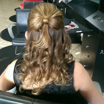 Salon Tranquility and Spa - Here's a picture of my daughter's hair she did for her dance. - Hair Salons Near Me - Calimesa, California