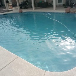 Beautiful clean pool after just a month of service.