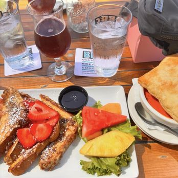 Belmont Brewing - French toast and roasted tomato bisque with puff pastry - Breweries Near Me - Long Beach, California Belmont Brewing - French toast and roasted tomato bisque with puff pastry - Breweries Near Me - Long Beach, California