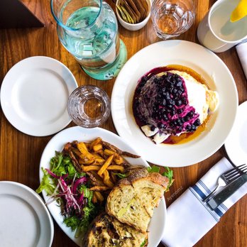 Mildred's Temple Kitchen - Flatlay of the pancakes and chicken avo club - Breakfast & Brunch Near Me - Toronto, Ontario