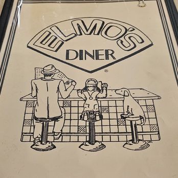 Elmo's Diner - Front of menu. - Diners Near Me - Durham, North Carolina