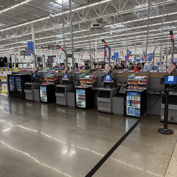 Walmart Supercenter - Closed self checkout area. These machines are never in use. - Department Stores Near Me - Houston, Texas Walmart Supercenter - Closed self checkout area. These machines are never in use. - Department Stores Near Me - Houston, Texas