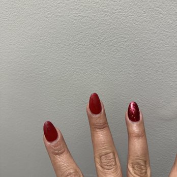Sassy Me Nail Spa - This is the other hand and the middle and index are both messed up a little bit because of how it was filed - Nail Salons Near Me - Summerville, South Carolina