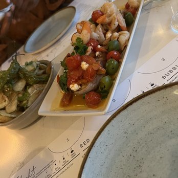 Sixty Vines - Zuchinni and the Shrimp 'shareable' plates - Wine Bars Near Me - Houston, Texas