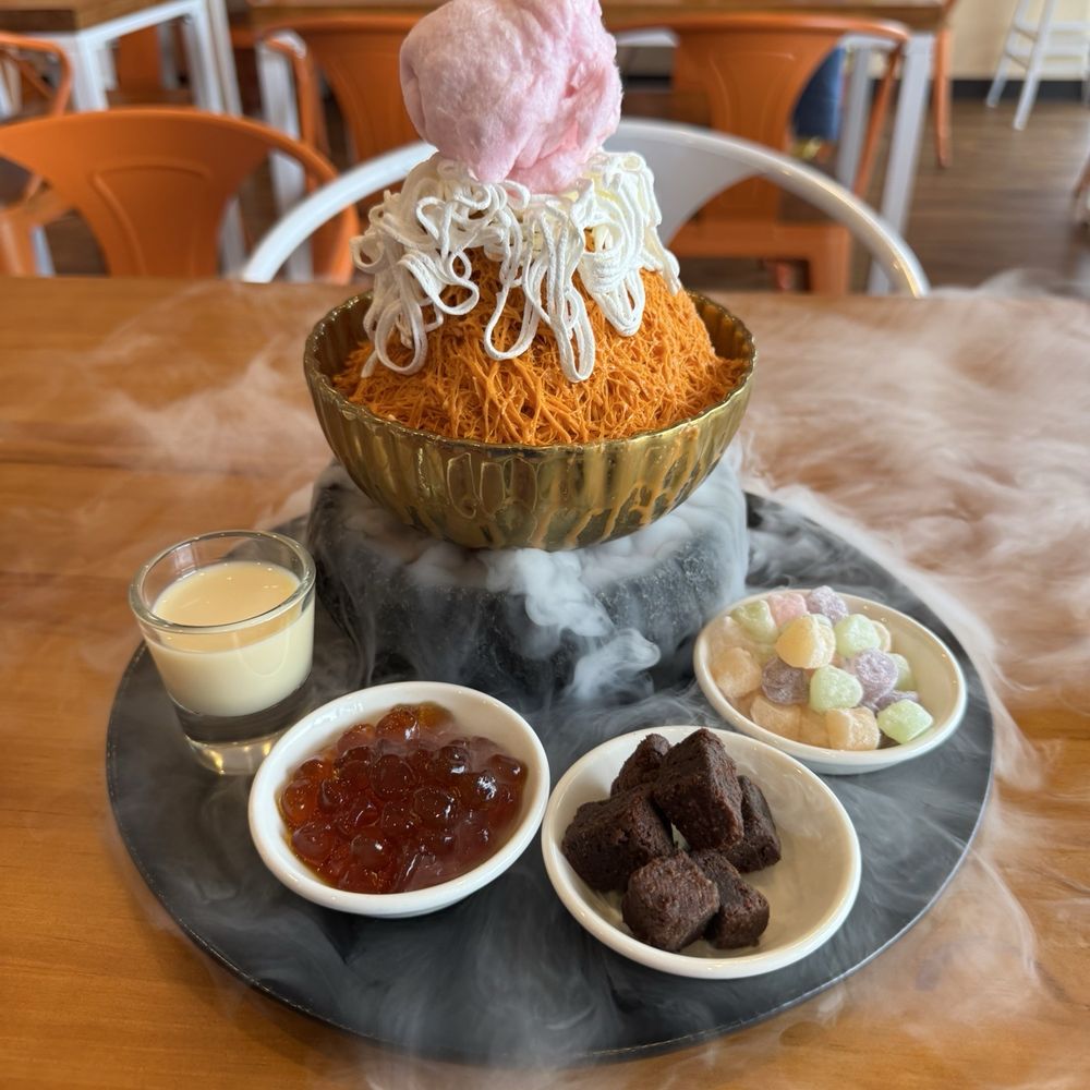 Sweetbox - 26. Thai Tea Bingsu (dine in only) - Desserts Near Me - Conroe, Texas Sweetbox - 26. Thai Tea Bingsu (dine in only) - Desserts Near Me - Conroe, Texas