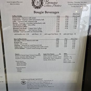 Bougie Coffee Bistro - Menu - Coffee & Tea Near Me - Anderson, South Carolina Bougie Coffee Bistro - Menu - Coffee & Tea Near Me - Anderson, South Carolina
